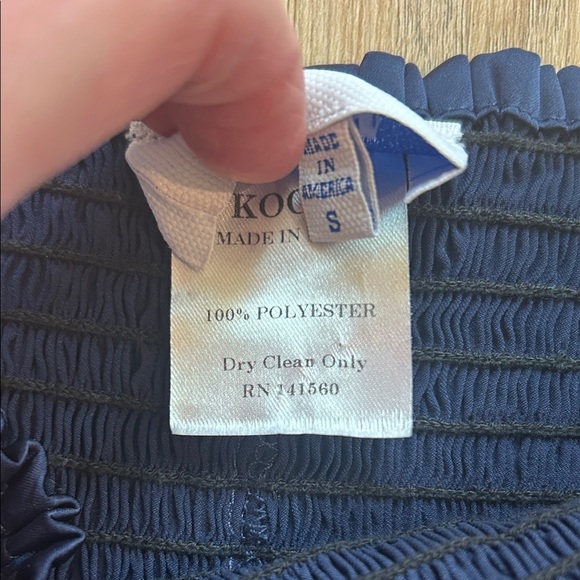 Koch Chic High Waist Navy Blue Women's Shorts - Picture 4 of 6